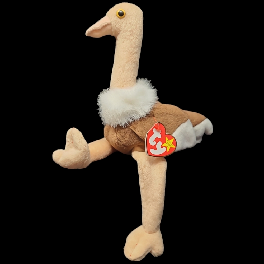 1997 Ty-VINTAGE   THE BEANIE BABY COLLECTION "STRETCH" THE OSTRICH WITH …